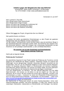 Offener Brief an den Kreistag (Juni 2017)